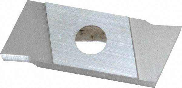NIKCOLE MINI-SYSTEMS - GIE2 0.0787" Cutting Width, Carbide Cutoff Insert - 7° Right Hand Lead Angle, TiN Coated - USA Tool & Supply