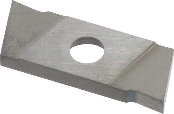 NIKCOLE MINI-SYSTEMS - GIE2 0.0787" Cutting Width, Carbide Cutoff Insert - 0° Neutral Lead Angle, TiN Coated - USA Tool & Supply