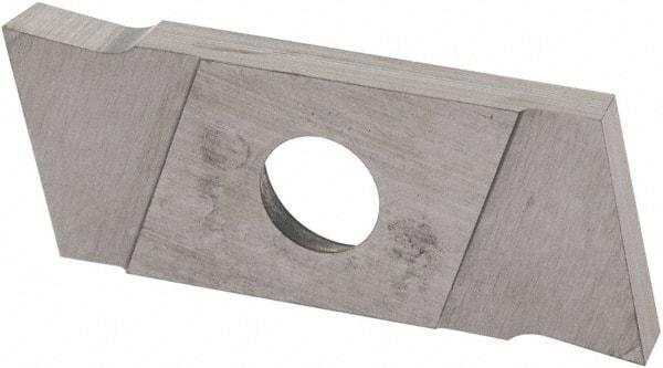 NIKCOLE MINI-SYSTEMS - GIE2 0.0787" Cutting Width, Carbide Cutoff Insert - 7° Left Hand Lead Angle, TiN Coated - USA Tool & Supply