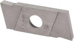 NIKCOLE MINI-SYSTEMS - GIE2 0.0787" Cutting Width, Carbide Cutoff Insert - 7° Left Hand Lead Angle, TiN Coated - USA Tool & Supply