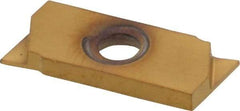 NIKCOLE MINI-SYSTEMS - GIE 0.5mm Cutting Width Carbide Grooving Insert - 2.54mm Max Depth of Cut, Right Hand, TiN Finish - USA Tool & Supply