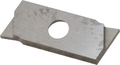 NIKCOLE MINI-SYSTEMS - GIE 0.9mm Cutting Width Carbide Grooving Insert - 2.54mm Max Depth of Cut, Right Hand, TiN Finish - USA Tool & Supply