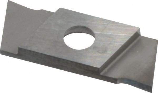 NIKCOLE MINI-SYSTEMS - GIE 1.1mm Cutting Width Carbide Grooving Insert - 6mm Max Depth of Cut, Left Hand - USA Tool & Supply