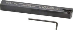 NIKCOLE MINI-SYSTEMS - External Thread, 4-1/2" OAL, Right Hand Indexable Grooving Cutoff Toolholder - 1/2" Shank Height x 1/2" Shank Width, GIE Insert Style, THE Toolholder Style, Series Mini-Systems - USA Tool & Supply