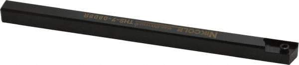 NIKCOLE MINI-SYSTEMS - External Thread, 140mm OAL, Right Hand Indexable Grooving Cutoff Toolholder - 8mm Shank Height x 8mm Shank Width, GIE Insert Style, THS Toolholder Style, Series Mini-Systems - USA Tool & Supply