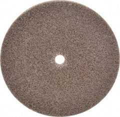 3M - 3" Diam, 1/8" Face Width, 1/4" Center Hole, Medium Grade, Aluminum Oxide Deburring Wheel - Unitized, Hard Density 8 Grade, 18,100 RPM - USA Tool & Supply