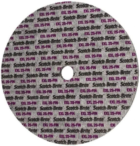 3M - 12" Diam, 1/2" Face Width, 1-1/4" Center Hole, Fine Grade, Silicon Carbide Deburring Wheel - Unitized, Soft Density 2 Grade, 2,600 RPM - USA Tool & Supply