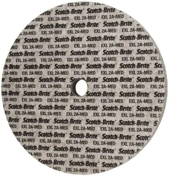 3M - 12" Diam, 1" Face Width, 1-1/4" Center Hole, Medium Grade, Aluminum Oxide Deburring Wheel - Unitized, Soft Density 2 Grade, 2,300 RPM - USA Tool & Supply