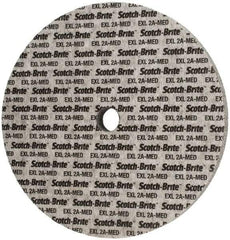 3M - 12" Diam, 1" Face Width, 1-1/4" Center Hole, Medium Grade, Aluminum Oxide Deburring Wheel - Unitized, Soft Density 2 Grade, 2,300 RPM - USA Tool & Supply