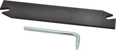 Hertel - 1-1/4" Blade Height, 1/8" Blade Width, 5.9" OAL, Right Hand Cut, Single End Indexable Cut-Off Blade - MGIH Blade - USA Tool & Supply