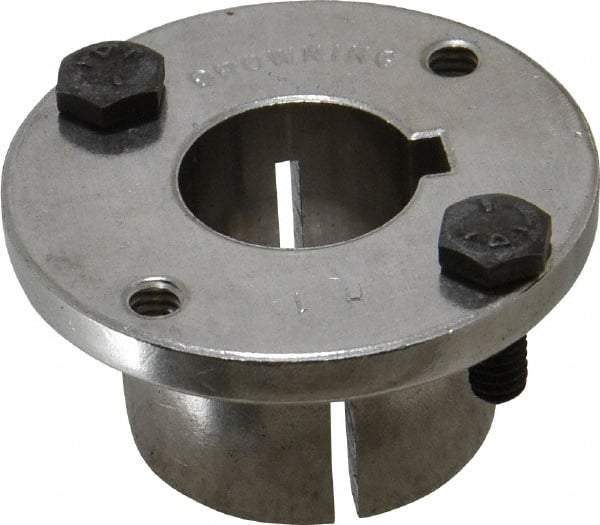 Browning - 1" Bore, 1/4" Wide Keyway, 1/8" Deep Keyway, H Sprocket Bushing - 1.57 to 1-5/8" Outside Diam, For Use with Split Taper Sprockets & Sheaves - USA Tool & Supply