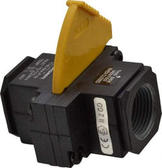 Norgren - 3/4" NPT Lockout Valve - 7.7 CV Rate, 231 CFM, 250 Max psi, Slide Actuator - USA Tool & Supply