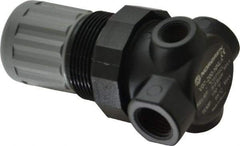Norgren - 1/4" NPT Relief Valve - 0.7 CV Rate, 21 CFM, 100 Max psi, Knob Adjustment Actuator - USA Tool & Supply
