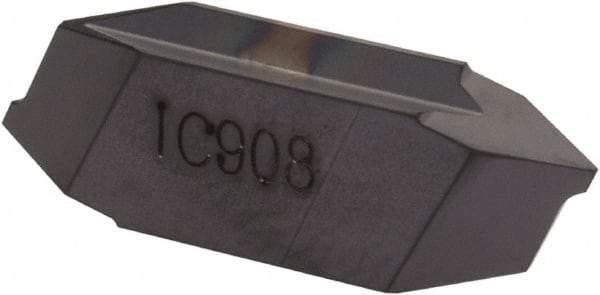 Iscar - TIP4 MT Grade IC908, External Partial Profile 60° Threading Insert - 1.25mm & 20 TPI Ext Pitch, TiAlN Finish, Carbide - USA Tool & Supply