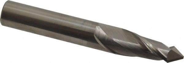 Melin Tool - 10mm Diam, 25mm LOC, 2 Flute, 90° Point Angle, Solid Carbide Drill Mill - Uncoated, 2-3/4" OAL, 10mm Shank Diam - USA Tool & Supply