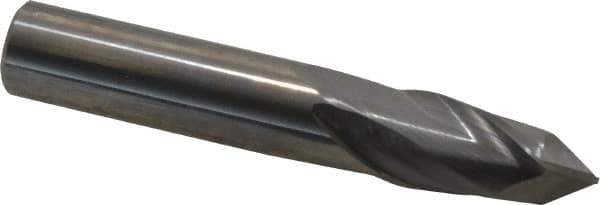Melin Tool - 12mm Diam, 25mm LOC, 2 Flute, 90° Point Angle, Solid Carbide Drill Mill - Uncoated, 3" OAL, 12mm Shank Diam - USA Tool & Supply