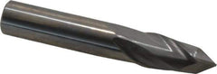 Melin Tool - 12mm Diam, 25mm LOC, 2 Flute, 90° Point Angle, Solid Carbide Drill Mill - Uncoated, 3" OAL, 12mm Shank Diam - USA Tool & Supply