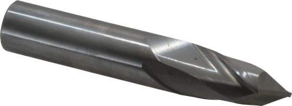 Melin Tool - 16mm Diam, 32mm LOC, 2 Flute, 90° Point Angle, Solid Carbide Drill Mill - Uncoated, 3-1/2" OAL, 16mm Shank Diam - USA Tool & Supply