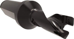 Allied Machine and Engineering - Series 12, 12 to 13mm Diam, 3/4" Diam Straight Shank with Flange, Helical Flute Spade Drill - 5/8" Max Depth, 1-45/64" Body Length, 3-47/64" OAL, Short Length, Through Coolant - USA Tool & Supply