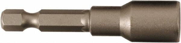 Wiha - 6mm Magnetic Nutsetter - 1/4" Hex Drive, 2-1/8" OAL - USA Tool & Supply