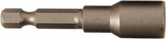 Wiha - 13mm Magnetic Nutsetter - 1/4" Hex Drive, 2-1/8" OAL - USA Tool & Supply