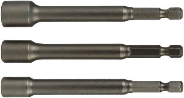 Wiha - 1/4" Drive, Nut Setter Screwdriver Bit - 6" OAL - USA Tool & Supply