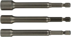 Wiha - 1/4" Drive, Nut Setter Screwdriver Bit - 6" OAL - USA Tool & Supply