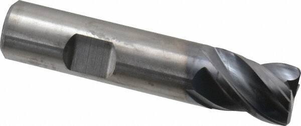Kennametal - 5/8", 4 Flute, Solid Carbide, 0.06" Corner Radius End Mill - 3" OAL, 3/4" LOC - USA Tool & Supply