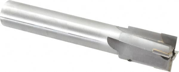 Made in USA - 1-9/16" Diam, 1-1/4" Shank, Diam, 4 Flutes, Straight Shank, Interchangeable Pilot Counterbore - USA Tool & Supply