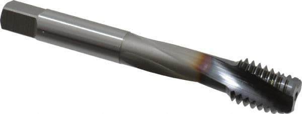 OSG - 1/2-13 UNC 3 Flute 2B Modified Bottoming Spiral Flute Tap - Powdered Metal, TiCN Finish, 3-3/8" OAL, Right Hand Flute, Right Hand Thread, H5, Series EXOTAP - USA Tool & Supply