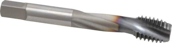 OSG - 1/2-13 UNC 3 Flute 3B Modified Bottoming Spiral Flute Tap - Powdered Metal, TiCN Finish, 3-3/8" OAL, Right Hand Flute, Right Hand Thread, H3, Series EXOTAP - USA Tool & Supply