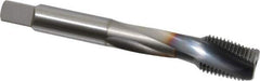 OSG - 1/2-20 UNF 3 Flute 3B Modified Bottoming Spiral Flute Tap - Powdered Metal, TiCN Finish, 3-3/8" OAL, Right Hand Flute, Right Hand Thread, H3, Series EXOTAP - USA Tool & Supply