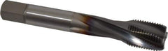 OSG - 5/8-18 UNF 4 Flute 3B Modified Bottoming Spiral Flute Tap - Powdered Metal, TiCN Finish, 3-13/16" OAL, Right Hand Flute, Right Hand Thread, H3, Series EXOTAP - USA Tool & Supply