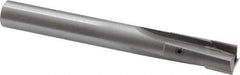 Made in USA - 9/16" Diam, 1/2" Shank, Diam, 3 Flutes, Straight Shank, Interchangeable Pilot Counterbore - 4-5/16" OAL, Bright Finish, Carbide-Tipped - USA Tool & Supply