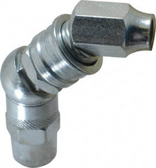 PRO-LUBE - 7,000 Operating psi, 3-1/2" Long, 1/8 Thread, Zinc Plated Grease Gun Coupler - NPT Thread - USA Tool & Supply