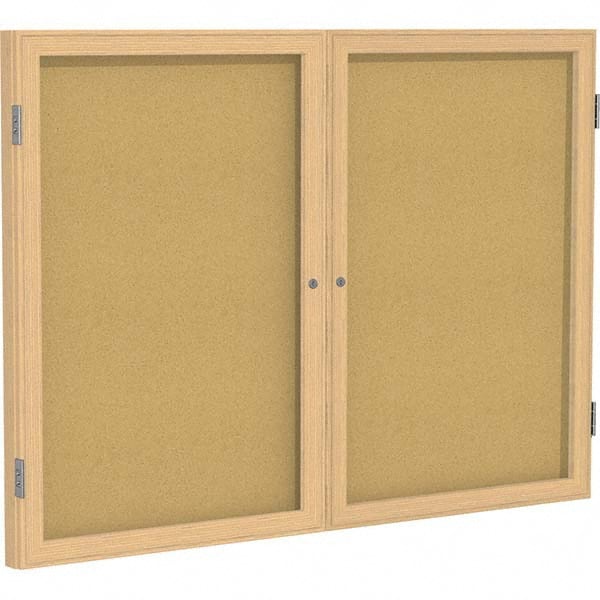 Ghent - Cork Bulletin Boards Style: Enclosed Cork Bulletin Boards Color: Natural Cork - USA Tool & Supply