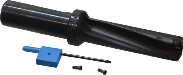 Kyocera - 2-1/4" Max Drill Depth, 3xD, 3/4" Diam, Indexable Insert Drill - 2 Inserts, 3/4" Shank Diam, Whistle Notch Shank - USA Tool & Supply