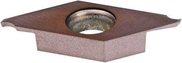 Kennametal - A21 CL KCU25 Grade, 0.063" Cutting Width, Carbide Cutoff Insert - 16° Right Hand Lead Angle, 0.006" Cnr Rad, AlTiN Coated - USA Tool & Supply