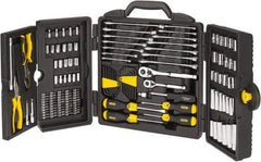 Stanley - 150 Piece 1/4 & 3/8" Drive Standard Deep Socket Set - Inch Measurement Standard - USA Tool & Supply