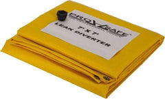 PRO-SAFE - Tarp-Shaped Heavy Duty Roof Leak Diverter - 7' Long x 7' Wide x 18 mil Thick, Yellow - USA Tool & Supply