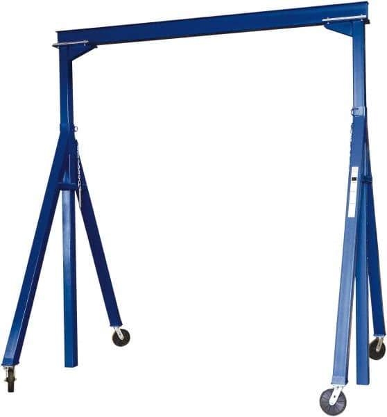 Vestil - 4,000 Lb Load Capacity, Steel Gantry Crane - 10' Span - USA Tool & Supply
