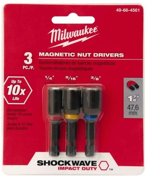 Milwaukee Tool - Nut Driver Bit Set - 1/4" Hex Drive - USA Tool & Supply