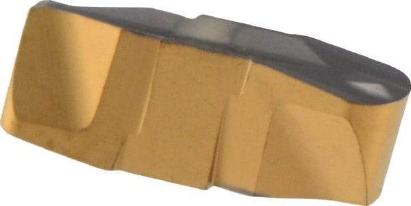 Iscar - 300150GIP UN Grade IC808, 3mm Cutting Width Carbide Grooving Insert - 4mm Max Depth of Cut, Neutral, 1.5mm Corner Radius, TiAlN Finish - USA Tool & Supply
