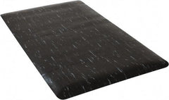 PRO-SAFE - 5' Long x 3' Wide, Dry Environment, Anti-Fatigue Matting - Black Marbleized, Vinyl with Vinyl Sponge Base - USA Tool & Supply