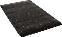PRO-SAFE - 5' Long x 3' Wide, Dry Environment, Anti-Fatigue Matting - Black Marbleized, Vinyl with Vinyl Sponge Base - USA Tool & Supply