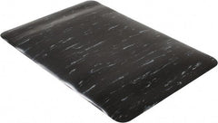 PRO-SAFE - 3' Long x 2' Wide, Dry Environment, Anti-Fatigue Matting - Black Marbleized, Vinyl with Vinyl Sponge Base - USA Tool & Supply