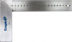 Empire Level - 8" Blade Length, 5-1/8" Base Length Stainless Steel (Blade) & Aluminum Square - USA Tool & Supply