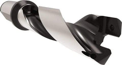 Allied Machine and Engineering - Series 24, 24 to 25.99mm Diam, 25mm Diam Straight Shank with Flange, Helical Flute Spade Drill - 78mm Max Depth, 113.8mm Body Length, 169.8mm OAL, Standard Length, Through Coolant - USA Tool & Supply