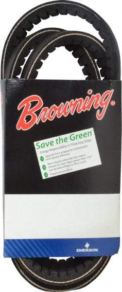 Browning - Section BX, 21/32" Wide, 65" Outside Length, Gripnotch V-Belt - Rubber Compound, Gripnotch, No. BX62 - USA Tool & Supply