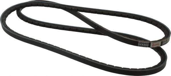 Browning - Section 5VX, 5/8" Wide, 86" Outside Length, Gripnotch V-Belt - Rubber Compound, 358 Gripnotch, No. 5VX860 - USA Tool & Supply